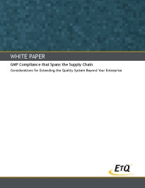 GMP Compliance that Spans the Supply Chain
